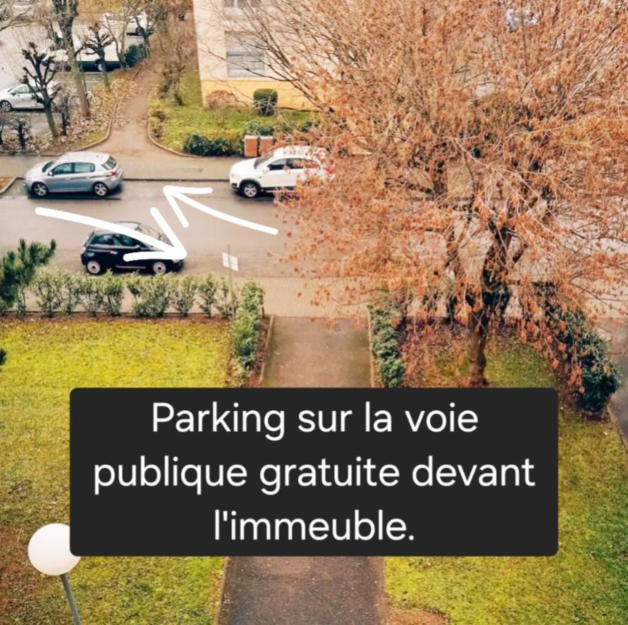 Logement Dans Residence - A 10 Km Du Centre Ville Et A 5 Minute Du Parlement Europeen Avec Parking Gratuit Hoenheim Eksteriør bilde